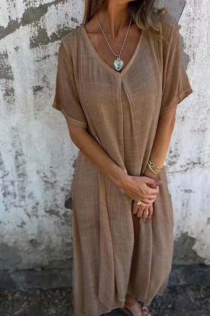 Lightweight Midi Dress, view 7 - Elena Harper