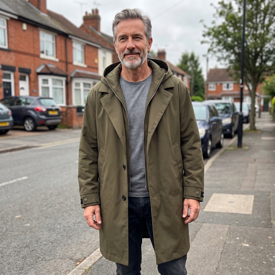 Leon | Lightweight Men's Waterproof Jacket with Hood for Changeable Weather