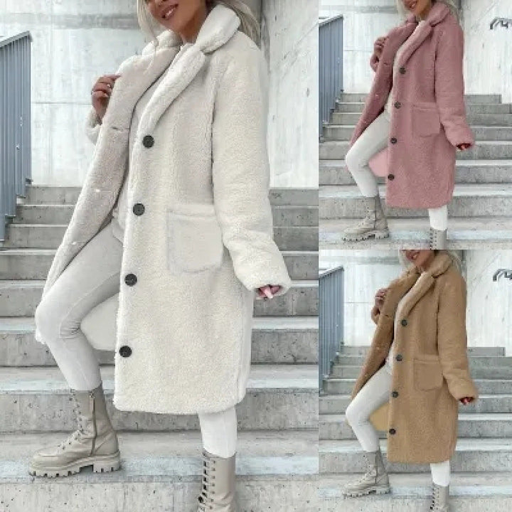 Women's Plush Reversible Jacket - Soft and Warm