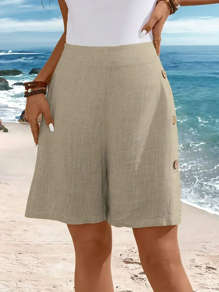 Carlotta | Breathable and Draped Summer Shorts