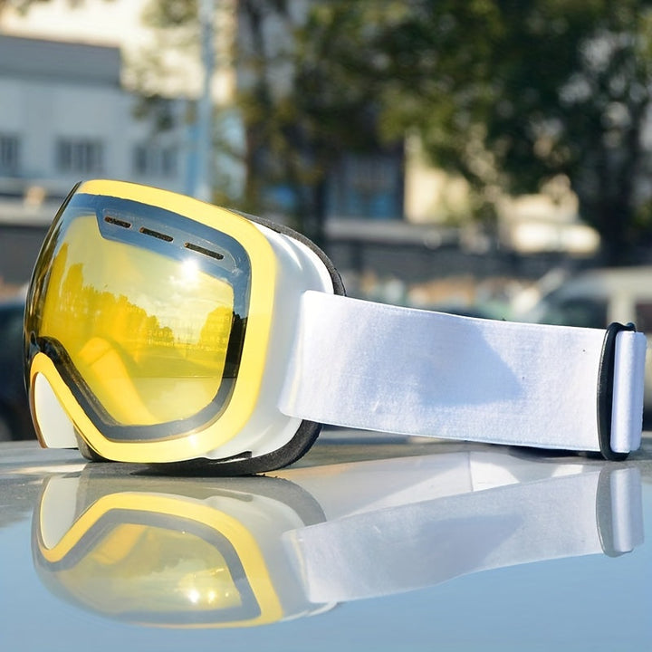 Ski & Snowboard Goggles 25’ Double Layer Extra Large Lens for Clear Vision AlpineGlide TP Essential, view 8 - Elena Harper