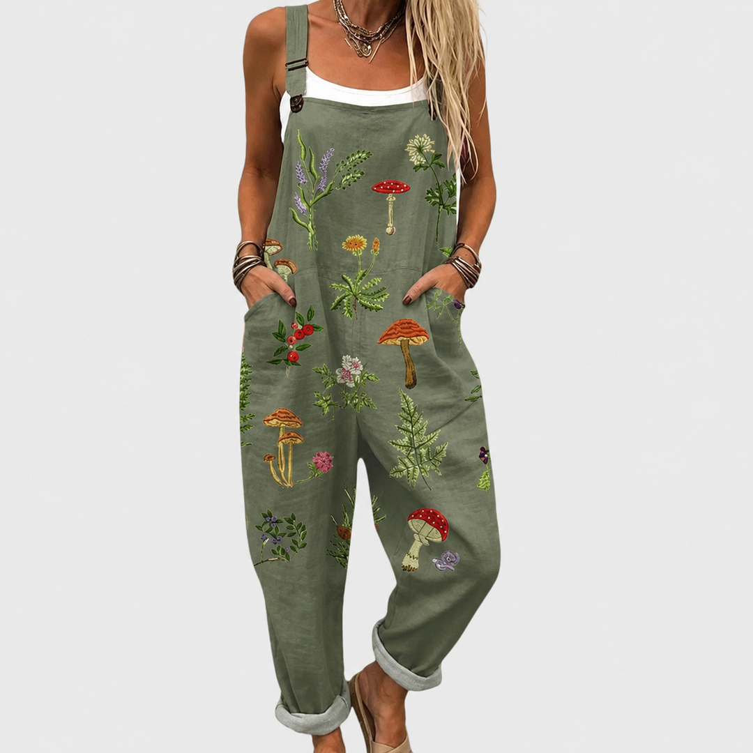 Women's Effortless Printed Jumpsuit for Comfort