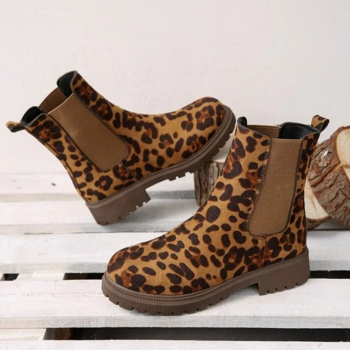 Tarna - Leopard Print Ankle Boots