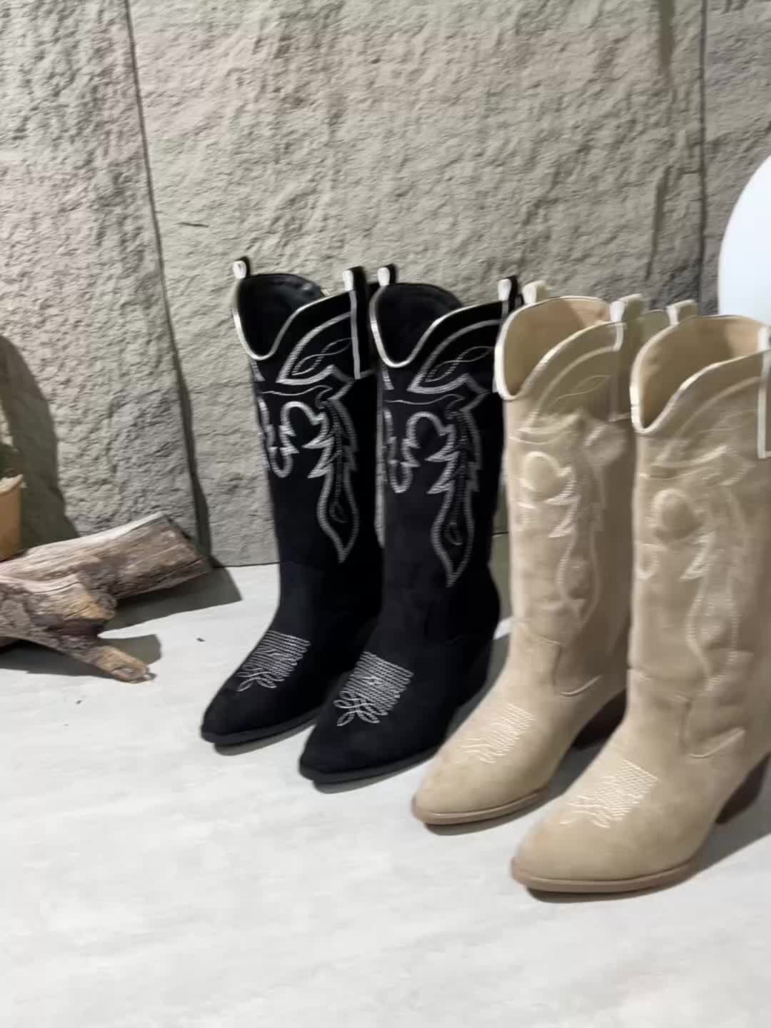 Mia | Elegant Cowboy Boots in Western Style