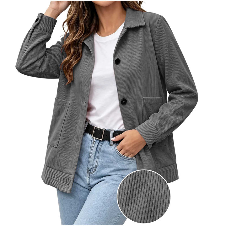 Women's Casual Blazer with Lapels - Simple and Polished