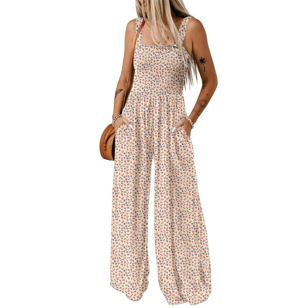 Jessika | Floral and Stylish Women's Jumpsuit with Wide Legs