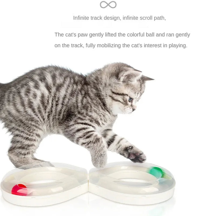 Interactive Cat Toy: Infinity Ball Track for Endless Feline Fun