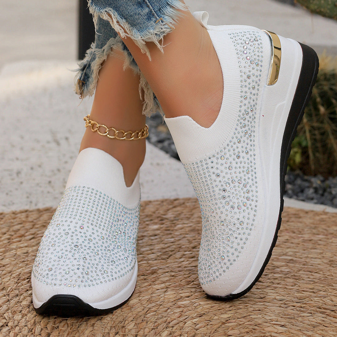 Genovefa | Sparkling Women's Slip-On Sneakers