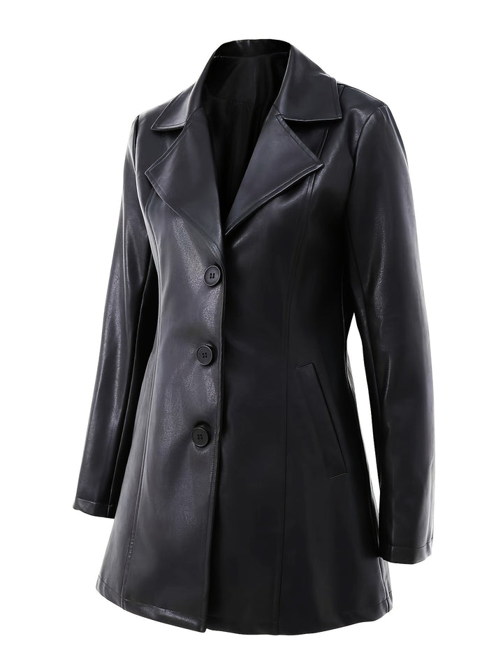 Rosaline Tailored Mid-Length Coat, view 3 - Elena Harper