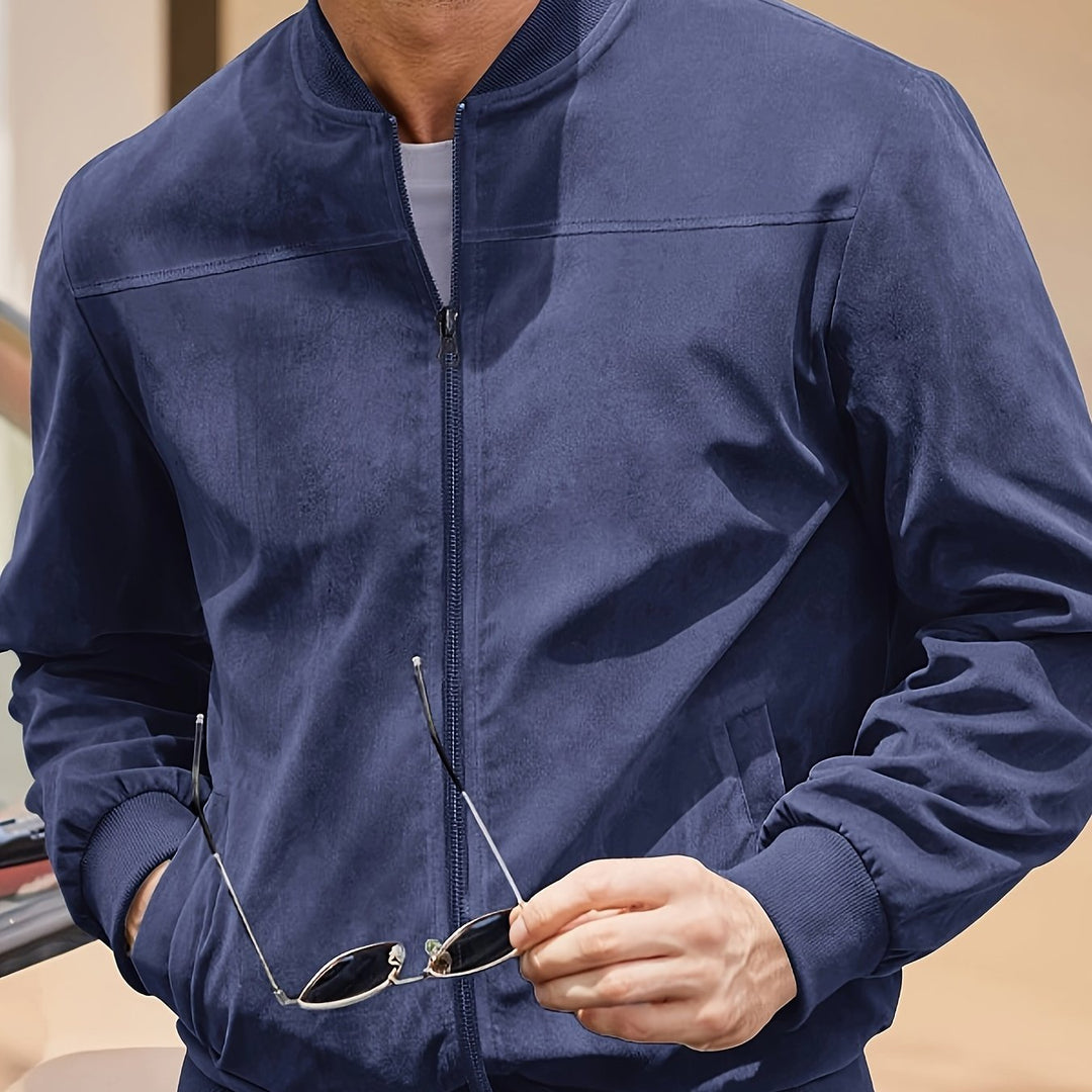 LAURENT MONACO | MEN'S ZIP-UP BOMBER JACKET