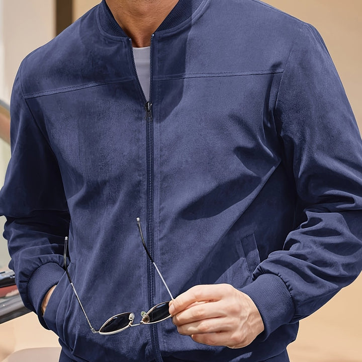 LAURENT MONACO | MEN'S ZIP-UP BOMBER JACKET