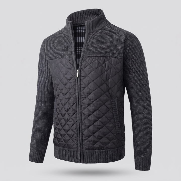 Maximilian | Elegant Quilted Jacket with Zipper