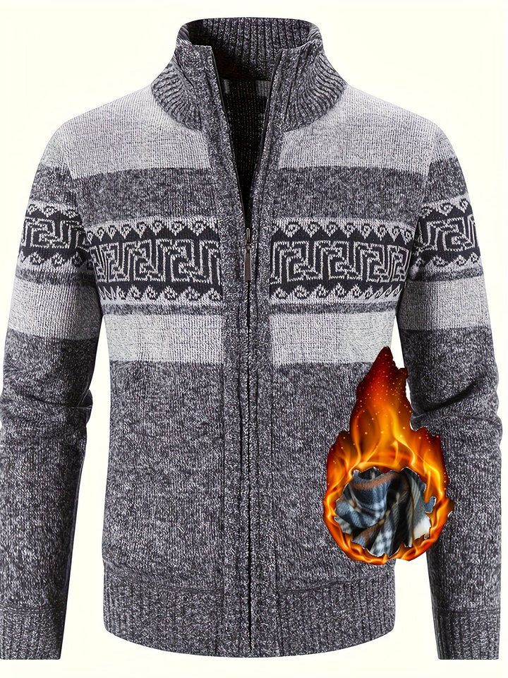 Russell Cozy Full-Zip Cardigan, view 7 - Elena Harper