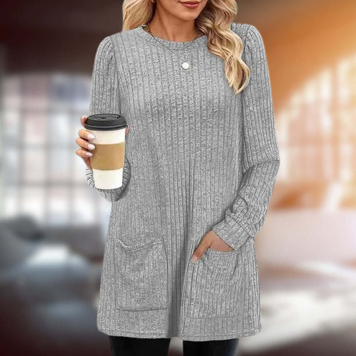 Women's Medium Length Sweater, view 3 - Elena Harper