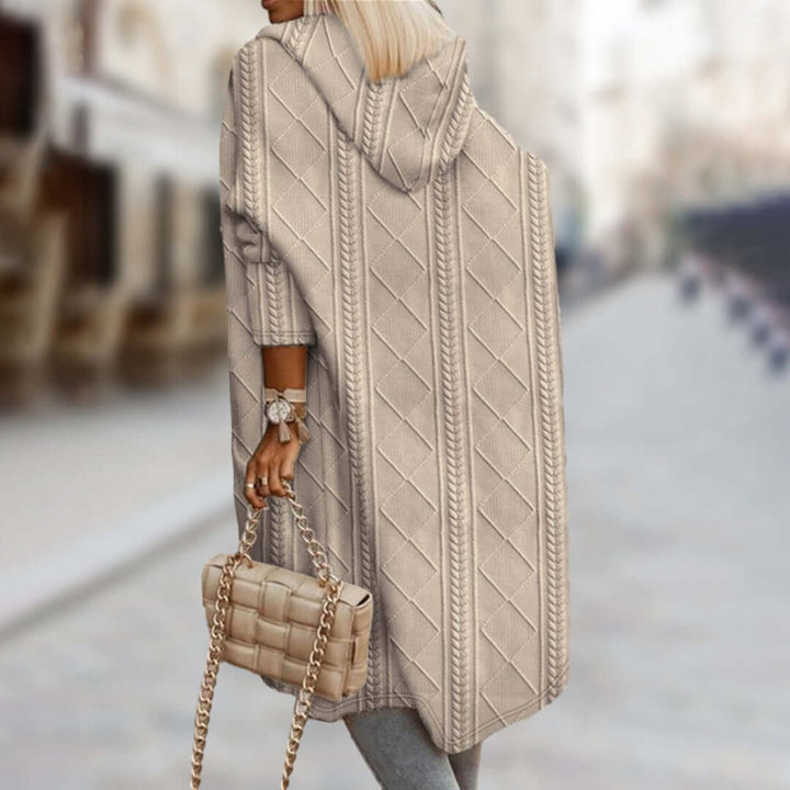 Textured Women's Coat, view 4 - Elena Harper