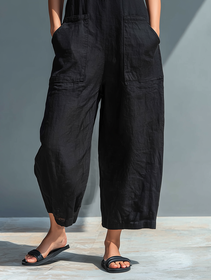 Claudia™  |  High Neck Sleeveless Jumpsuit