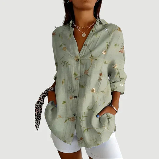 Ella | Colourful Summer Shirt with Buttons for Women