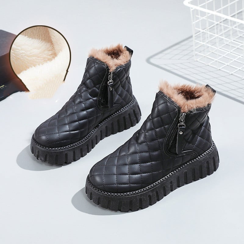 Padded ankle boots for women with protective effect - Linsara
