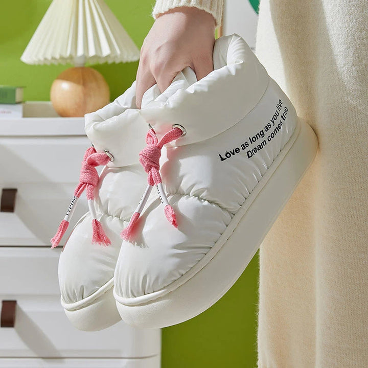 Waterproof Lace-Up Ankle Boots - Elodie