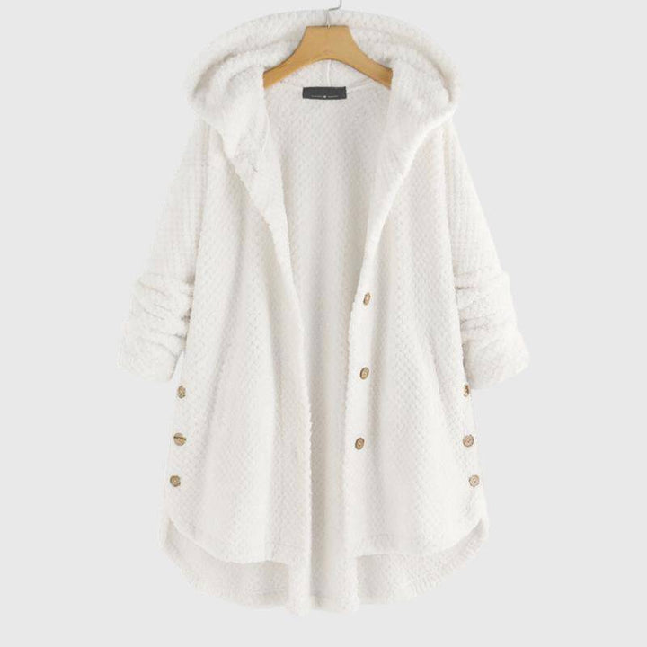 Franca™ Emma & Rose Cape Town soft luxurious fabric jacket with hood, stylish coat featuring cozy, high-quality materials.