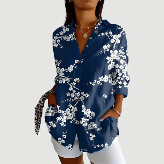 Ella | Colourful Summer Shirt with Buttons for Women