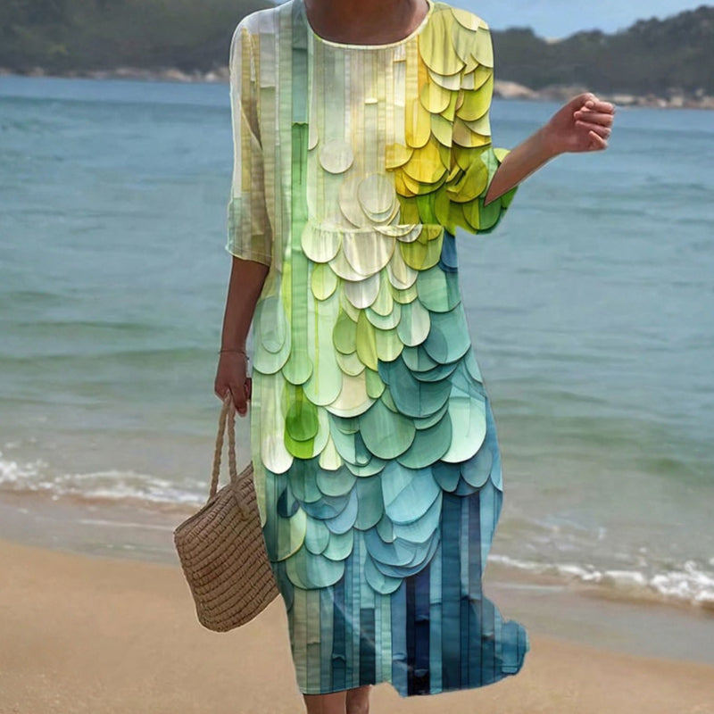 Vintage Gradient Dress