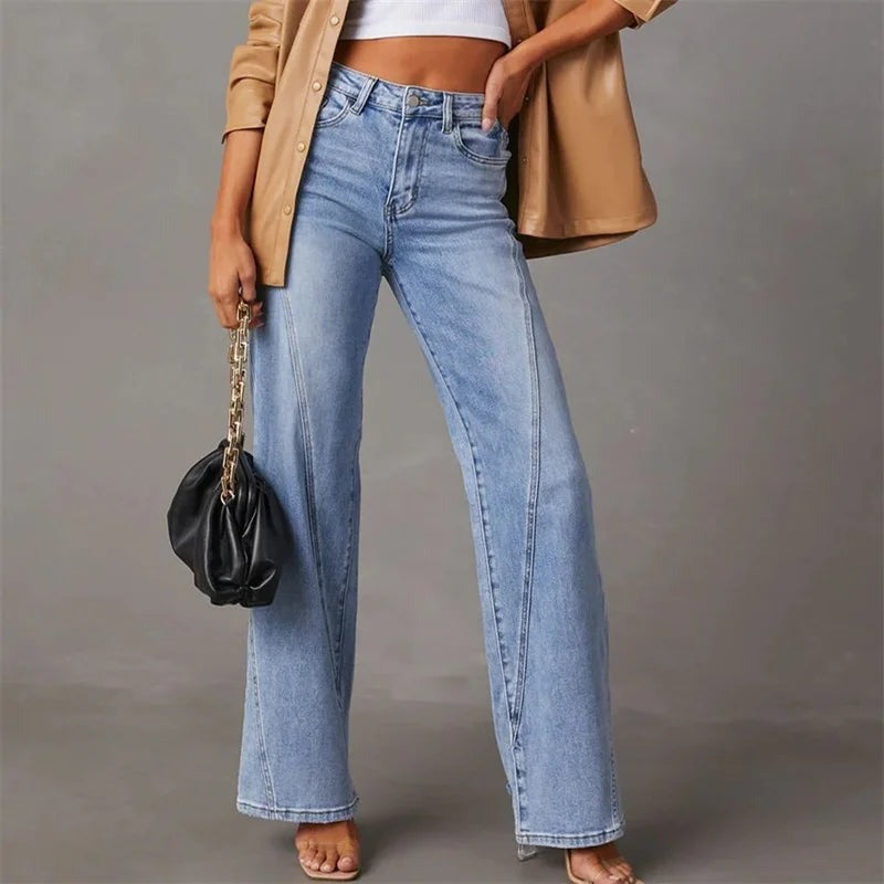 Wide Leg Jeans for Women with High Waist Fit