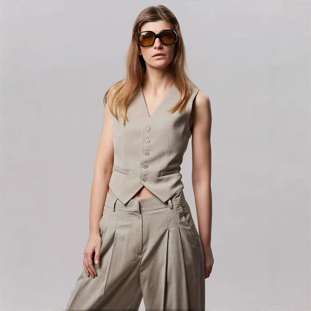 Amelia Elegant and Modern Women's Business Vest, view 3 - Elena Harper