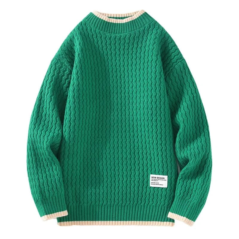 Gabriel | Premium Knitted Sweater Made of Merino Wool with Cable Knit