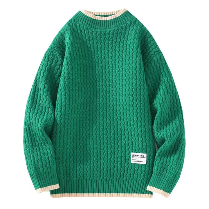 Gabriel | Premium Knitted Sweater Made of Merino Wool with Cable Knit