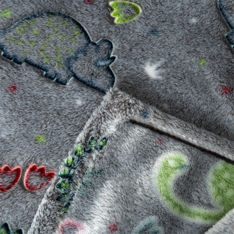 Children's Flannel Dinosaur Blanket