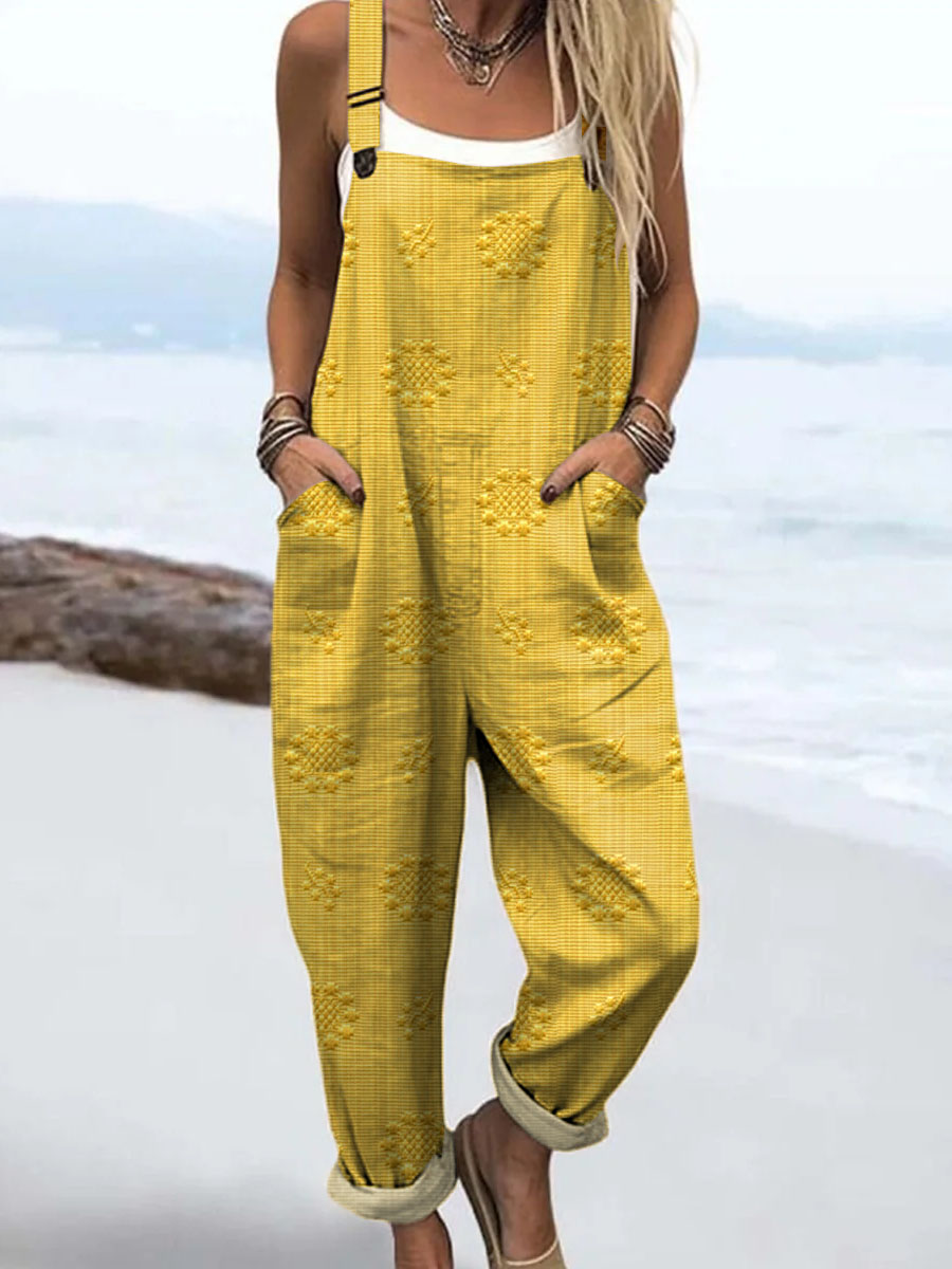 Freja Relaxed Pattern Jumpsuit, view 4 - Elena Harper