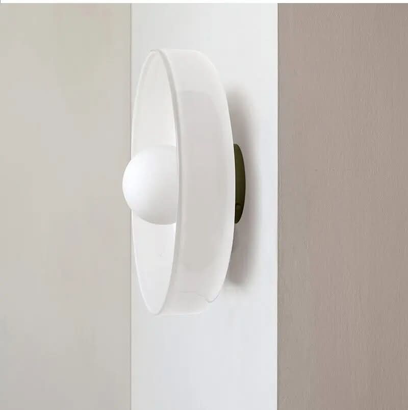 Scandinavian Glass Ceiling Lamp - Modern Home Lighting