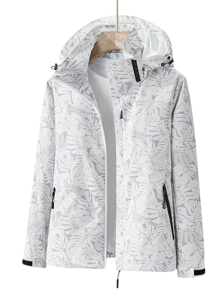 Lightweight waterproof jacket with a tailored fit ideal for autumn