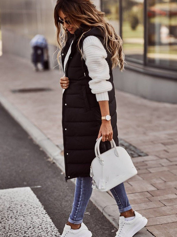 Livia | Stylish and Warm Knee-Length Winter Puffer Jacket