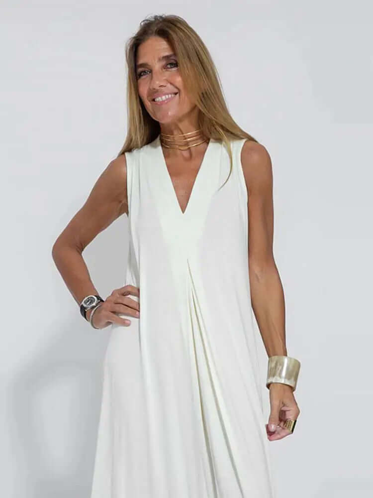 Sleeveless Maxi Dress - Light Formal