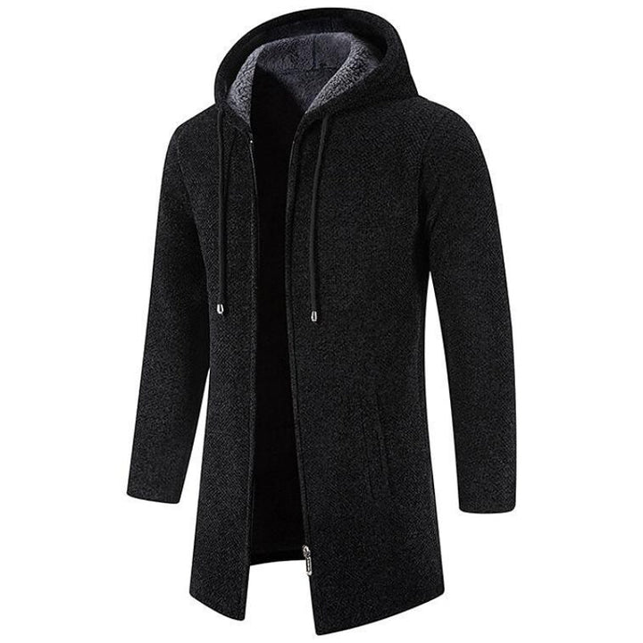 Gilbert Fleece Zipper Cardigan, view 3 - Elena Harper