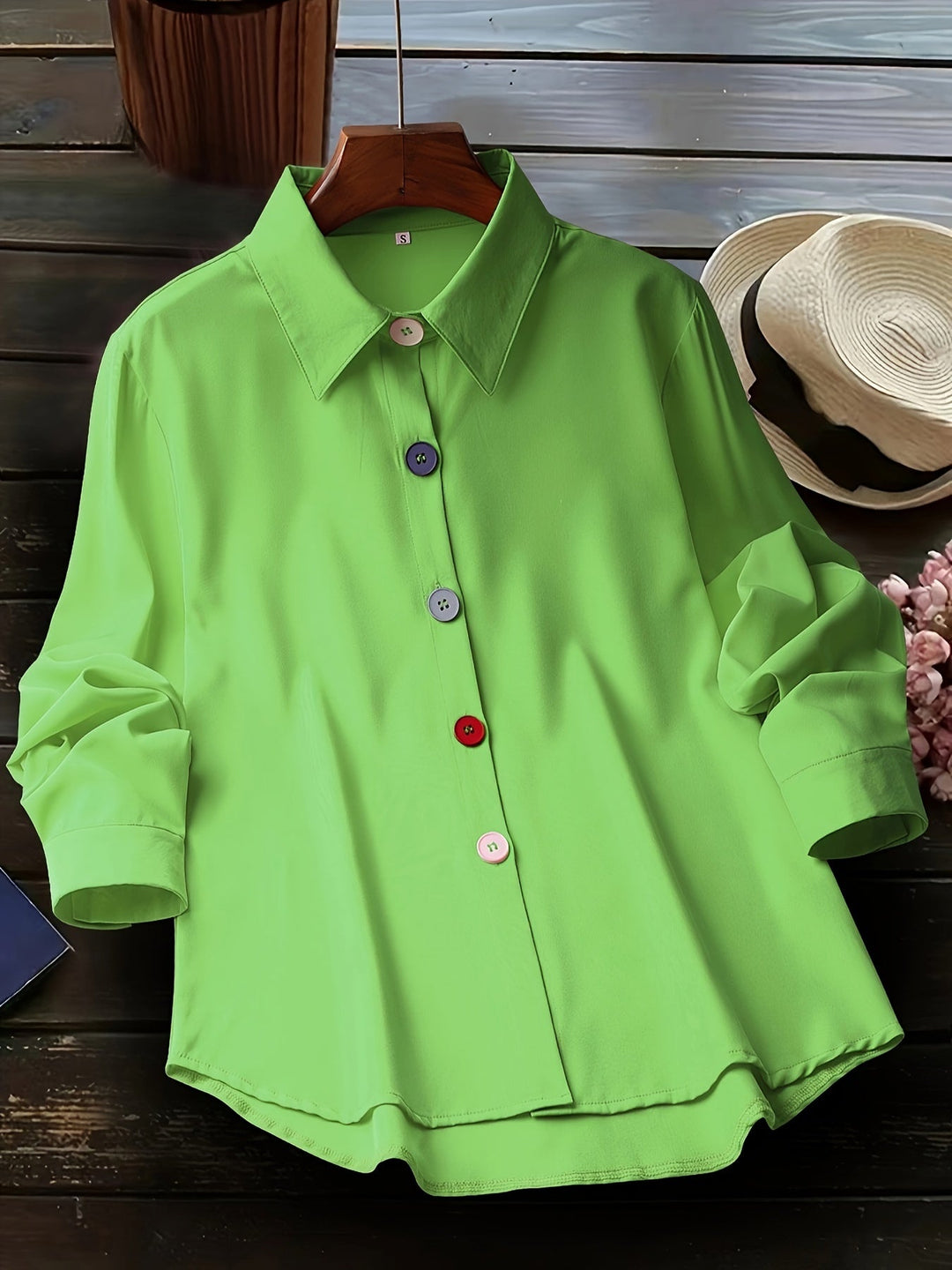 CHIC BLOUSE WITH BUTTONS FOR WOMEN