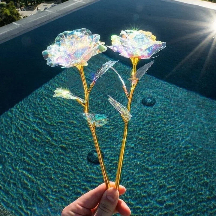GlowPetal Colorful Crystal Rose, view 7 - Elena Harper