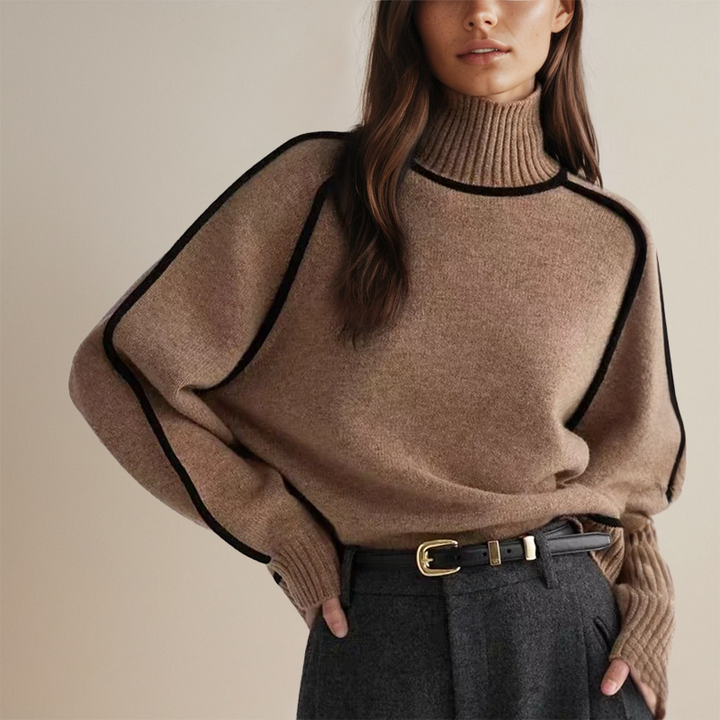 Emilie Turtleneck Sweater - Elena Harper