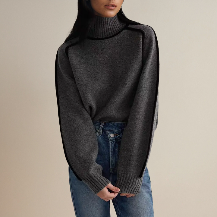 Emilie Turtleneck Sweater - Elena Harper