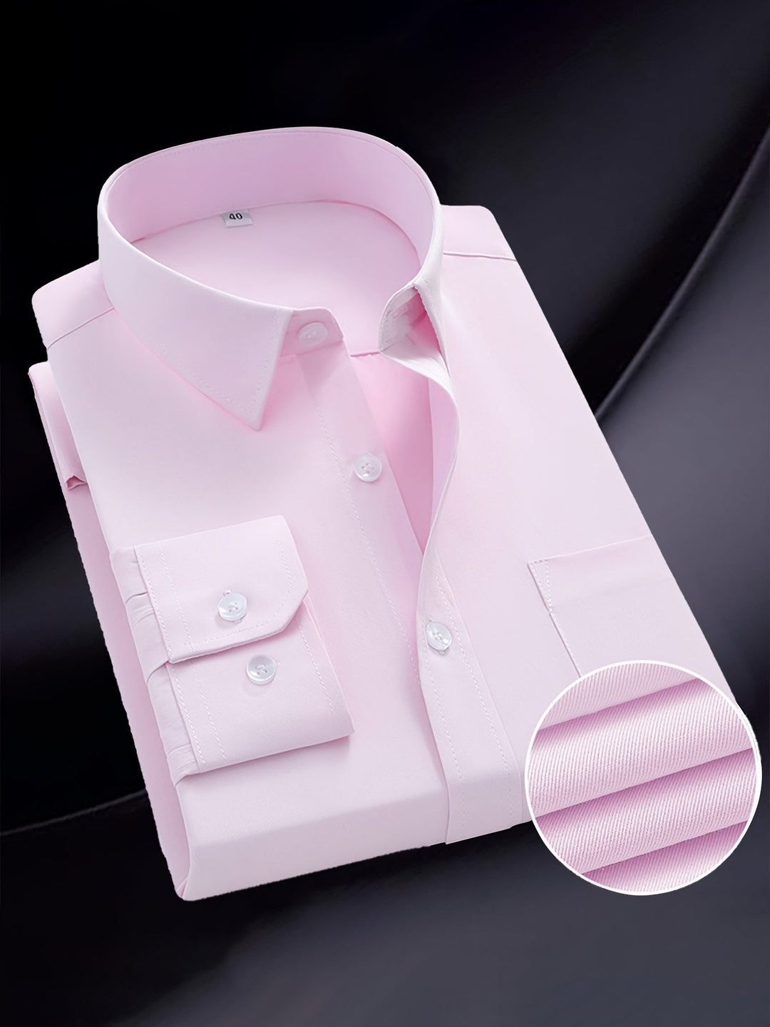 Montarello Men's Dress Shirt with Long Sleeves
