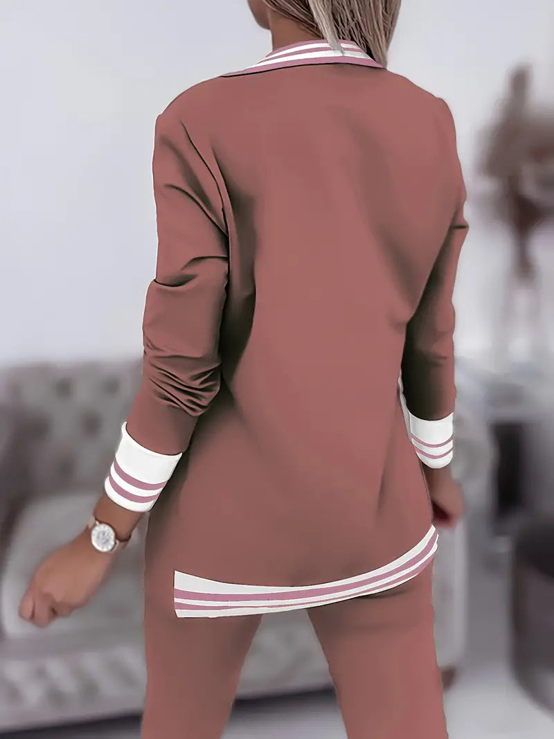 Casual Streetwear Striped Set Sophie, view 5 - Elena Harper