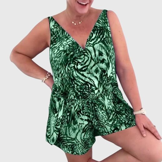 Elena - Elegant Swimwear Dress with V-Neck