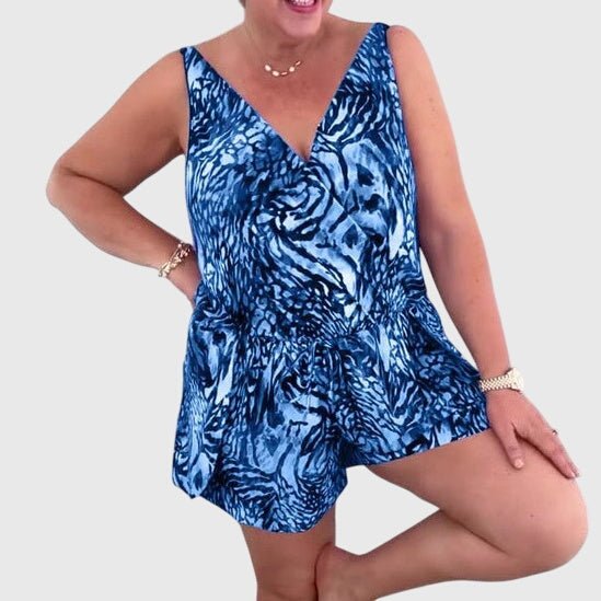 Elena - Elegant Swimwear Dress with V-Neck
