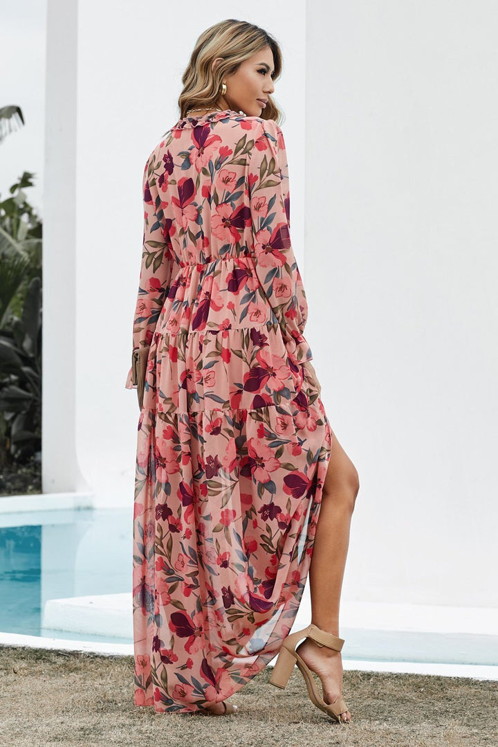 Aloisa - Maxi dress with V-neck print