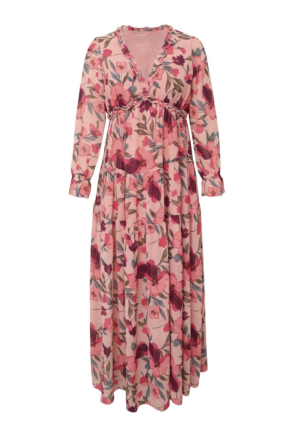 Aloisa - Maxi dress with V-neck print