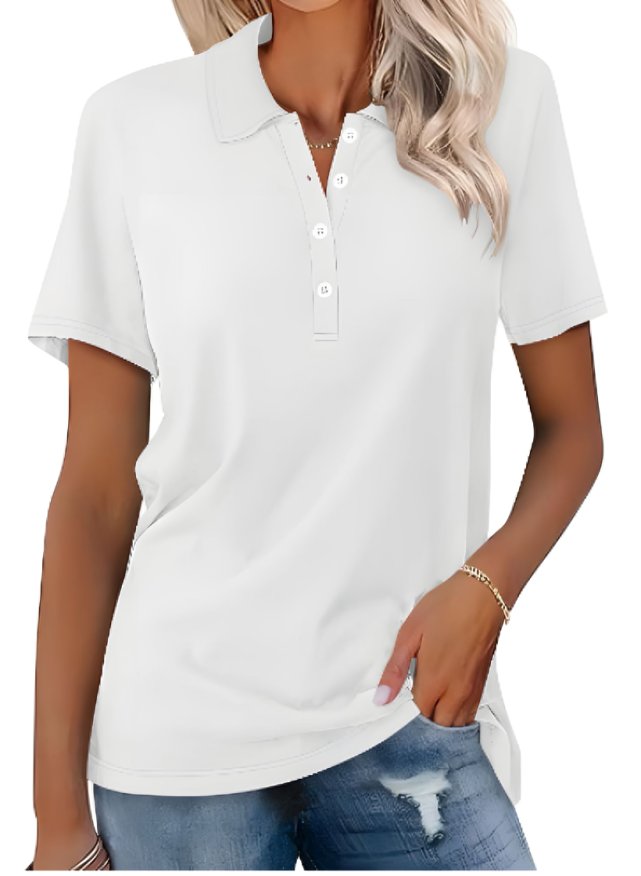 Anna | Women's Polo Shirt Short Sleeve Pique Classic Fit
