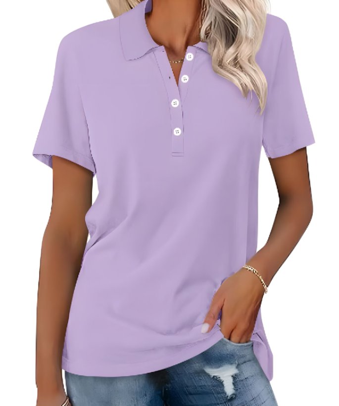 Anna | Women's Polo Shirt Short Sleeve Pique Classic Fit