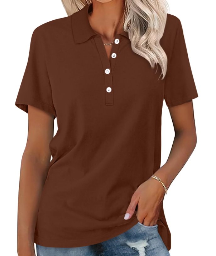 Anna | Women's Polo Shirt Short Sleeve Pique Classic Fit